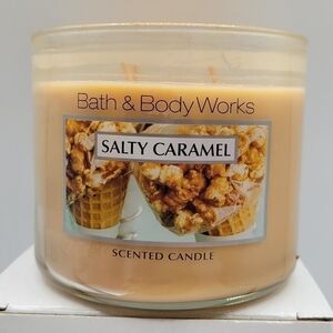 Bath & Body Works Salty Caramel 3 Wick candle